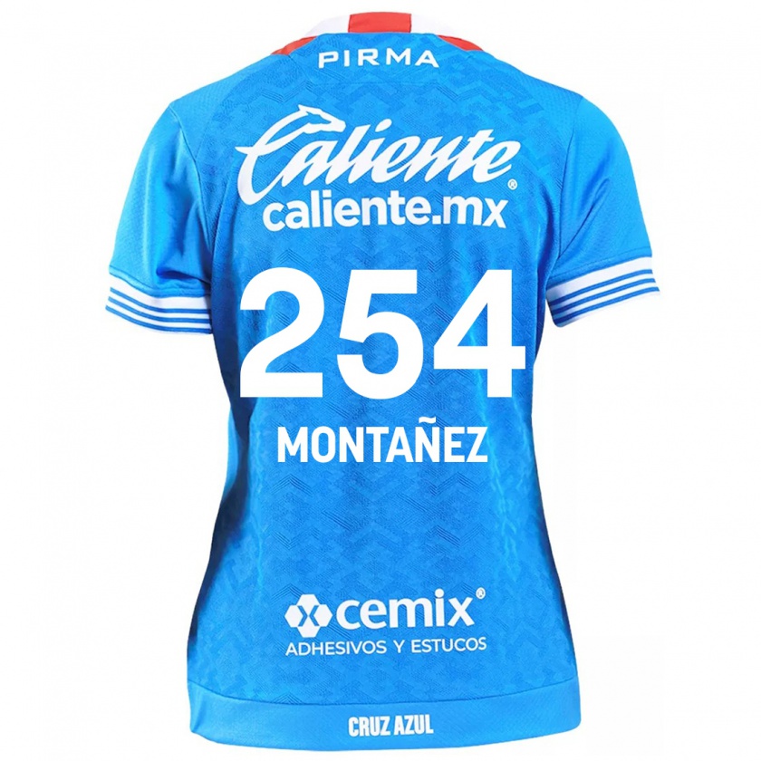 Kandiny Niño Camiseta Humberto Montañez #254 Cielo Azul 1ª Equipación 2024/25 La Camisa Chile