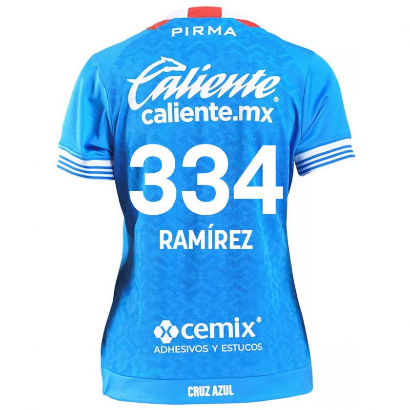 Kandiny Niño Camiseta Mauricio Ramírez #334 Cielo Azul 1ª Equipación 2024/25 La Camisa Chile