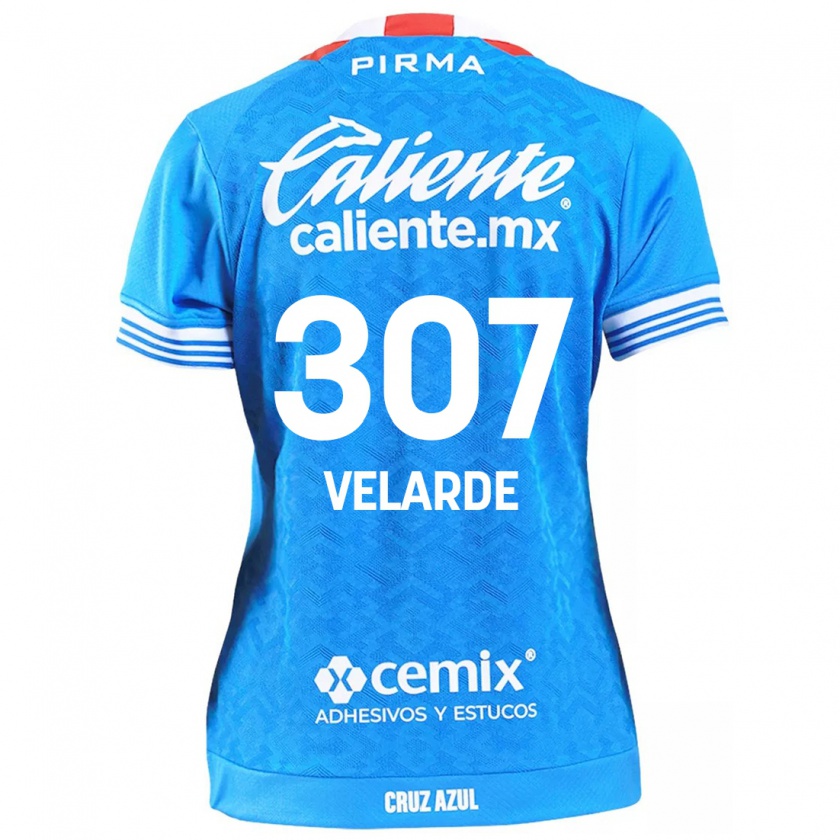 Kandiny Niño Camiseta Juan Velarde #307 Cielo Azul 1ª Equipación 2024/25 La Camisa Chile