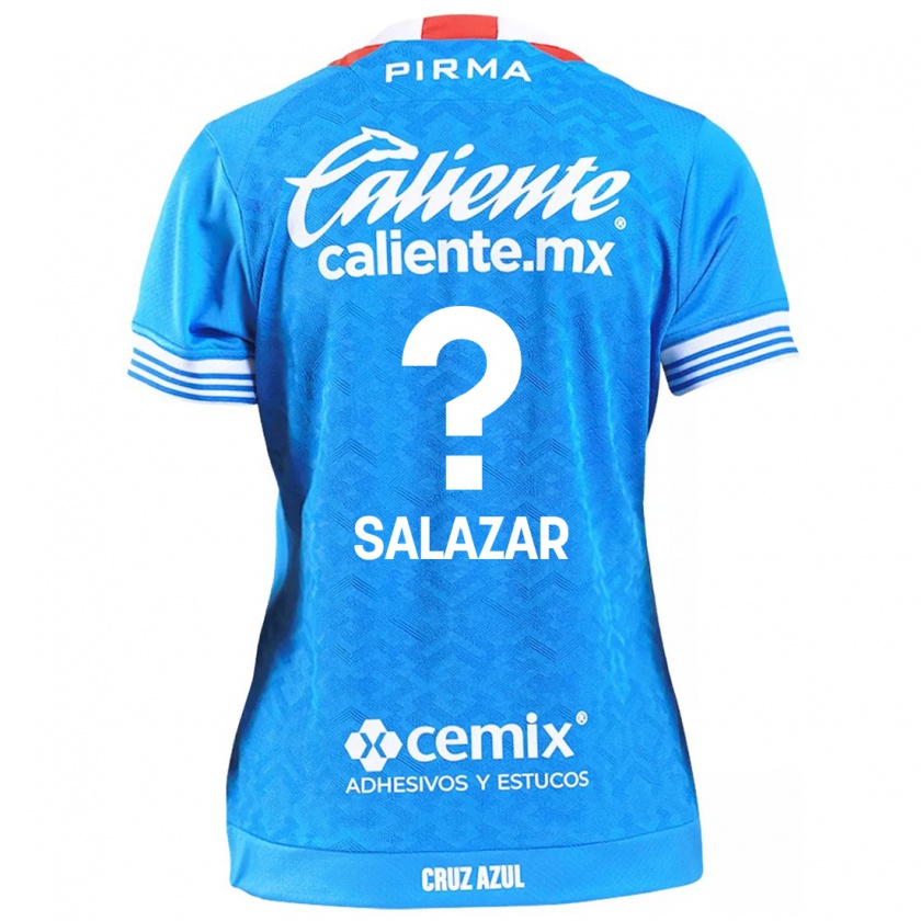 Kandiny Niño Camiseta Fernando Salazar #0 Cielo Azul 1ª Equipación 2024/25 La Camisa Chile