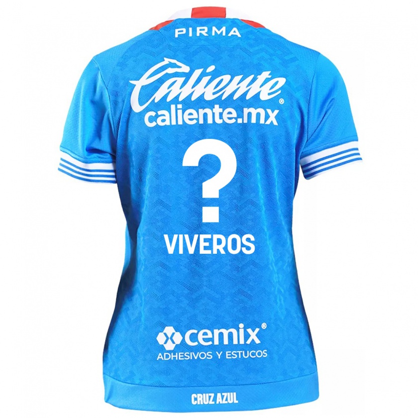 Kandiny Niño Camiseta Axel Viveros #0 Cielo Azul 1ª Equipación 2024/25 La Camisa Chile