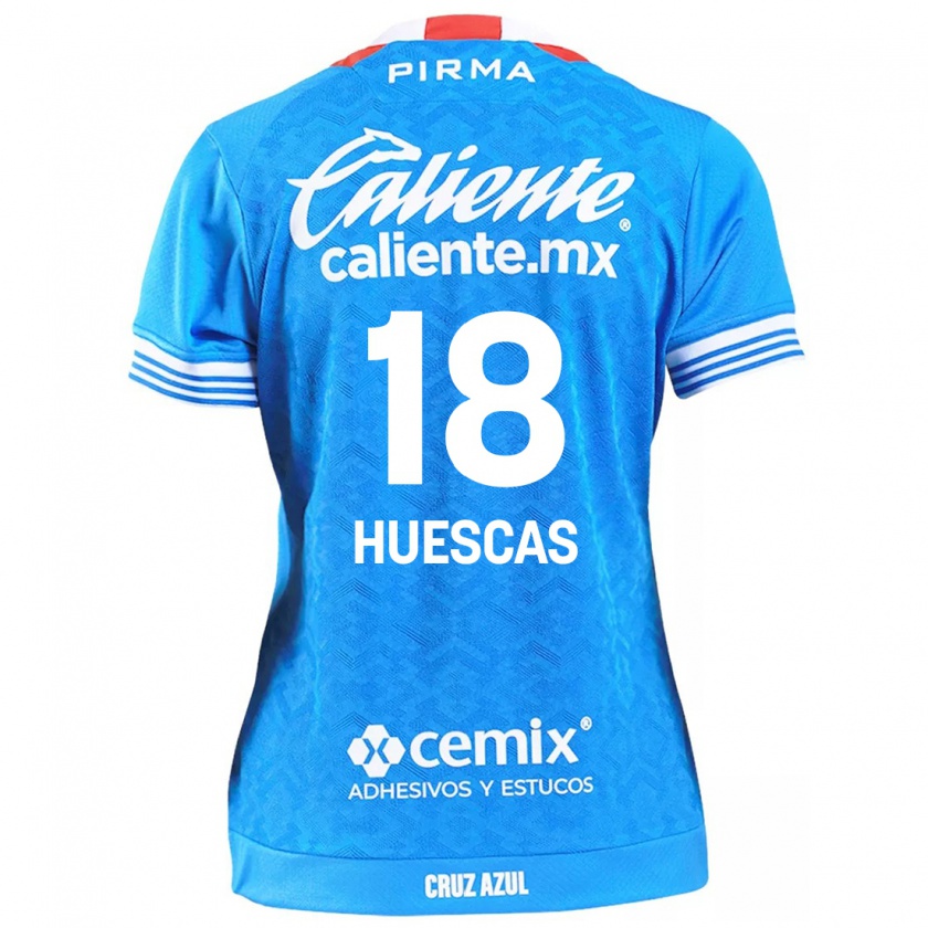 Kandiny Niño Camiseta Rodrigo Huescas #18 Cielo Azul 1ª Equipación 2024/25 La Camisa Chile