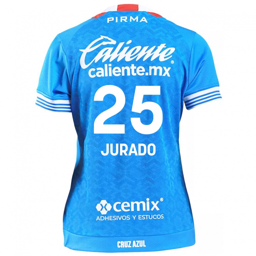 Kandiny Niño Camiseta Sebastián Jurado #25 Cielo Azul 1ª Equipación 2024/25 La Camisa Chile