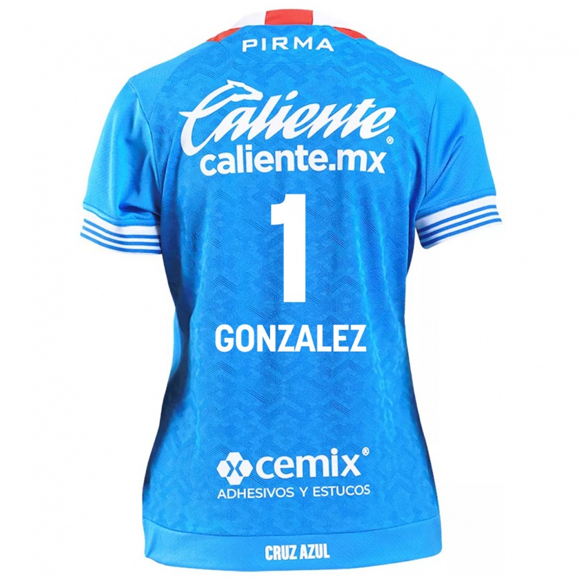 Kandiny Niño Camiseta Itzayana Gonzalez #1 Cielo Azul 1ª Equipación 2024/25 La Camisa Chile