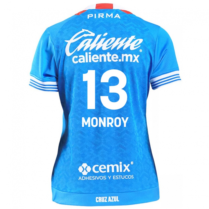 Kandiny Niño Camiseta Daniela Monroy #13 Cielo Azul 1ª Equipación 2024/25 La Camisa Chile