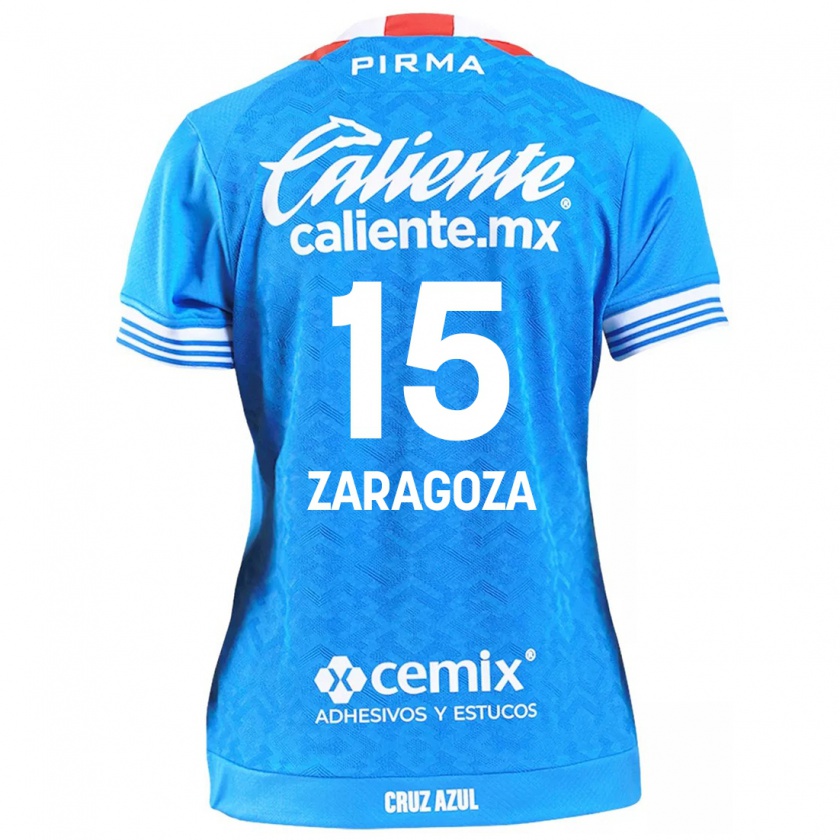 Kandiny Niño Camiseta Nancy Zaragoza #15 Cielo Azul 1ª Equipación 2024/25 La Camisa Chile