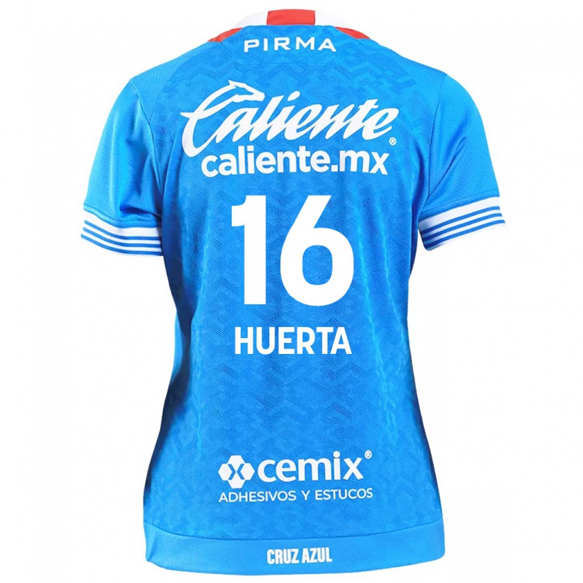 Kandiny Niño Camiseta Ana Gabriela Huerta #16 Cielo Azul 1ª Equipación 2024/25 La Camisa Chile