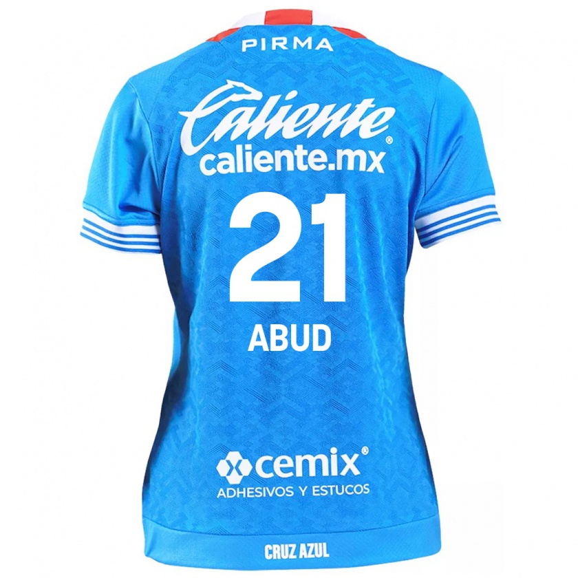 Kandiny Niño Camiseta Karime Abud #21 Cielo Azul 1ª Equipación 2024/25 La Camisa Chile