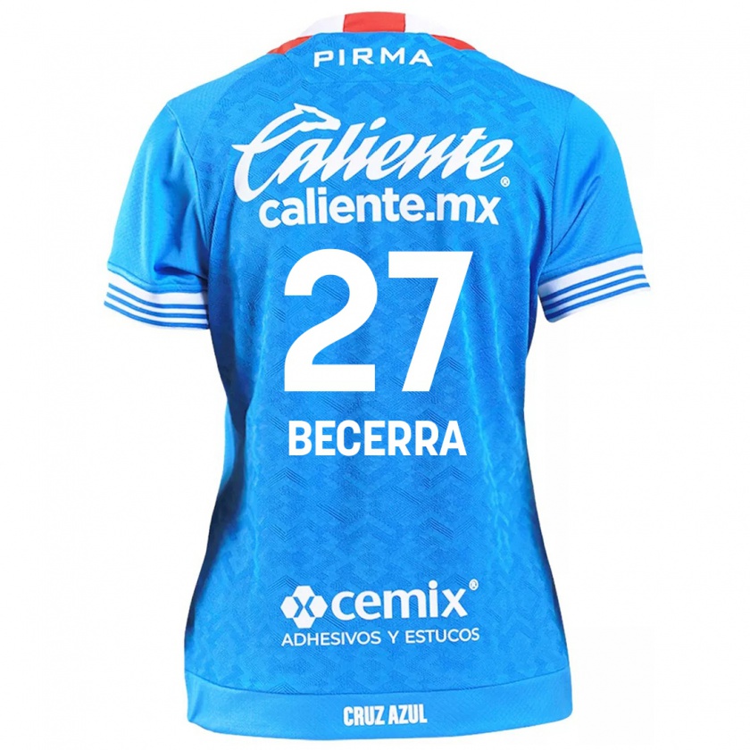 Kandiny Niño Camiseta Ana Becerra #27 Cielo Azul 1ª Equipación 2024/25 La Camisa Chile