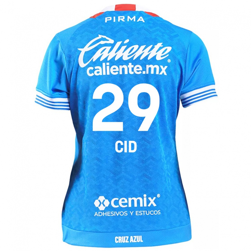 Kandiny Niño Camiseta Claudia Cid #29 Cielo Azul 1ª Equipación 2024/25 La Camisa Chile