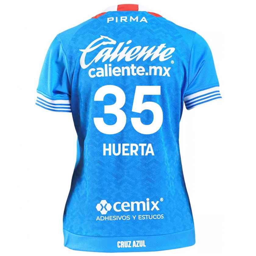 Kandiny Niño Camiseta Renata Huerta #35 Cielo Azul 1ª Equipación 2024/25 La Camisa Chile