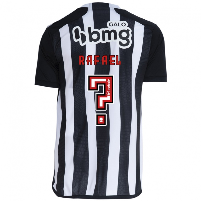 Kandiny Niño Camiseta João Rafael #0 Blanco Negro 1ª Equipación 2024/25 La Camisa Chile