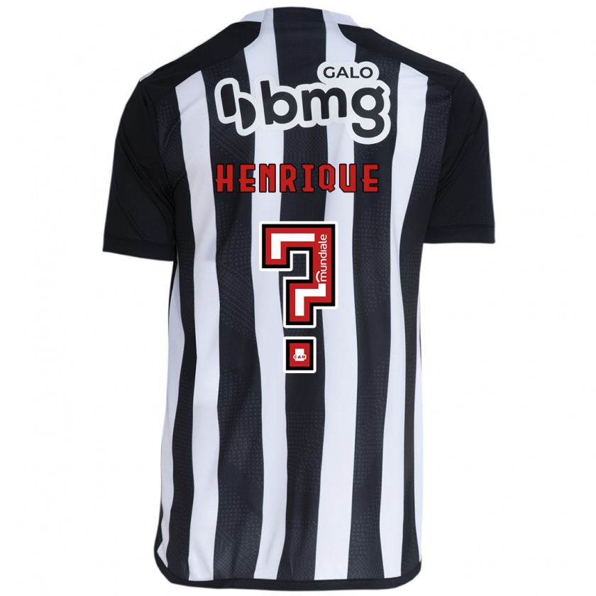 Kandiny Niño Camiseta Bruno Henrique #0 Blanco Negro 1ª Equipación 2024/25 La Camisa Chile