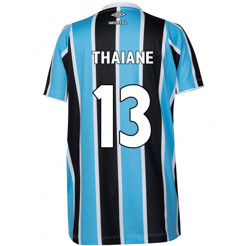 Kandiny Niño Camiseta Thaiane #13 Azul Negro Blanco 1ª Equipación 2024/25 La Camisa Chile