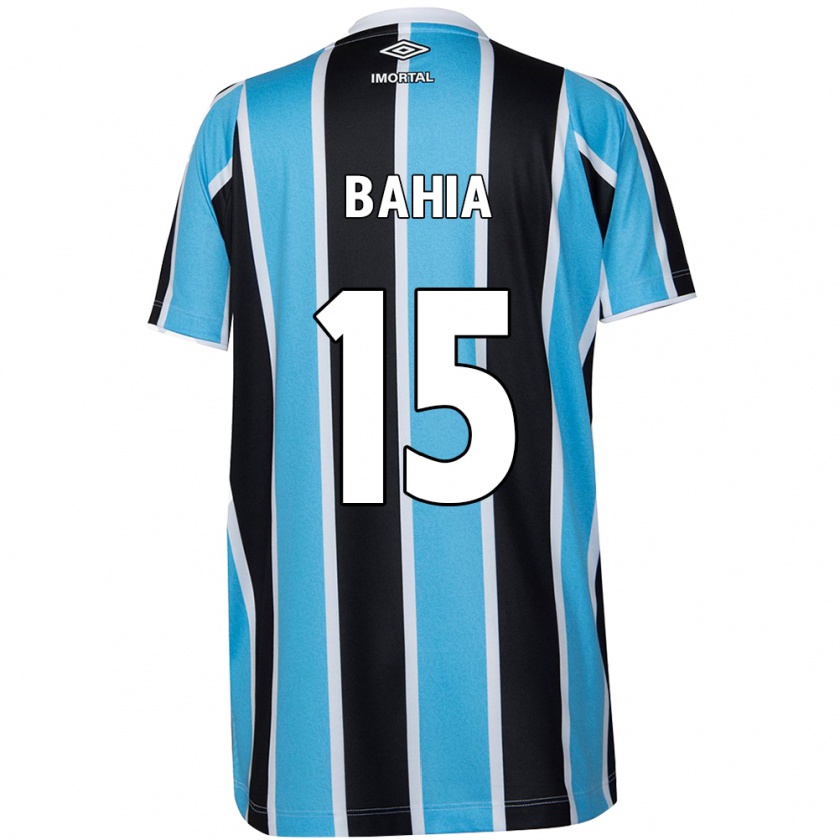 Kandiny Niño Camiseta Raíssa Bahia #15 Azul Negro Blanco 1ª Equipación 2024/25 La Camisa Chile