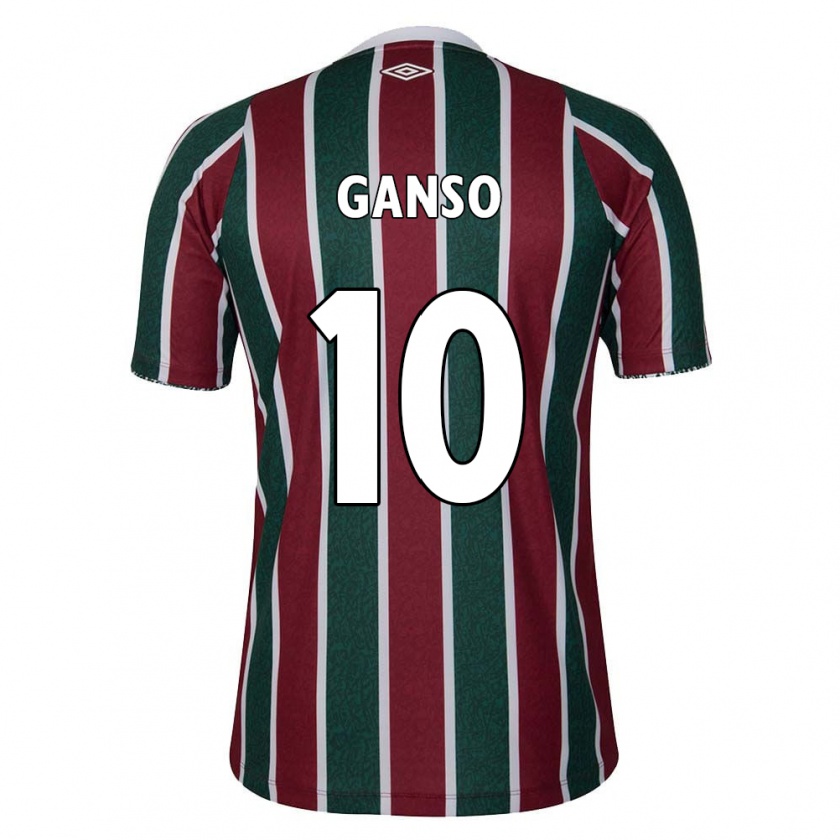 Kandiny Niño Camiseta Ganso #10 Verde Granate Blanco 1ª Equipación 2024/25 La Camisa Chile