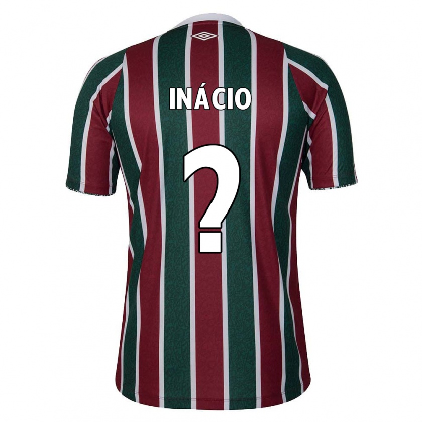 Kandiny Niño Camiseta João Inácio #0 Verde Granate Blanco 1ª Equipación 2024/25 La Camisa Chile