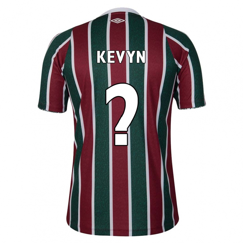 Kandiny Niño Camiseta Kevyn #0 Verde Granate Blanco 1ª Equipación 2024/25 La Camisa Chile