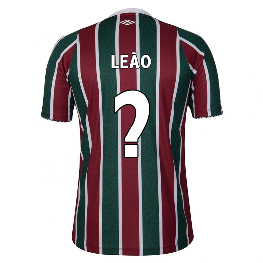 Kandiny Niño Camiseta Caio Leão #0 Verde Granate Blanco 1ª Equipación 2024/25 La Camisa Chile