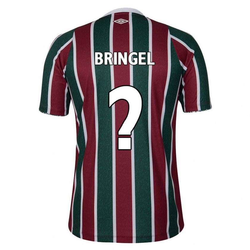 Kandiny Niño Camiseta Rodrigo Bringel #0 Verde Granate Blanco 1ª Equipación 2024/25 La Camisa Chile