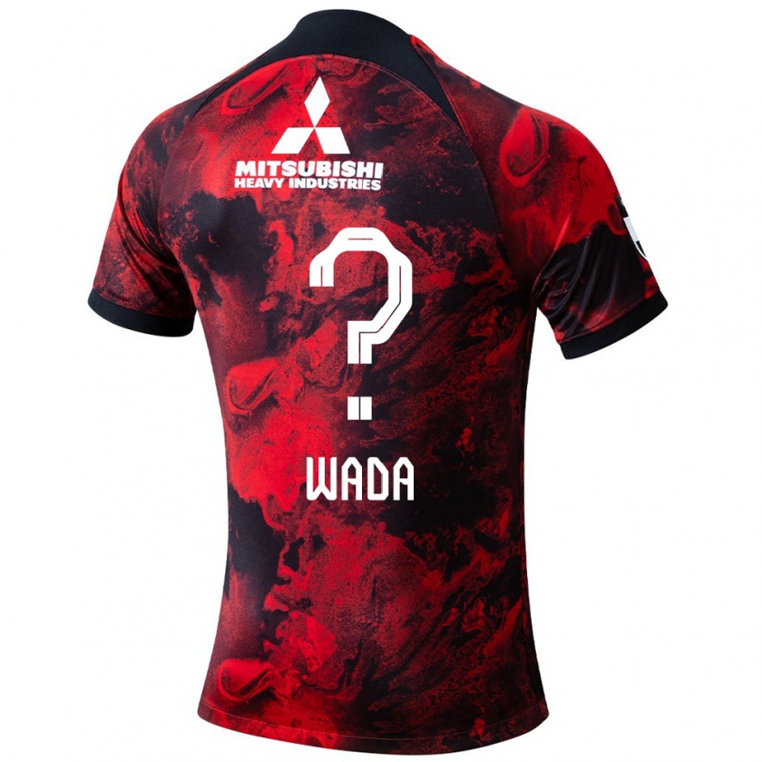 Kandiny Niño Camiseta Naoya Wada #0 Negro Rojo 1ª Equipación 2024/25 La Camisa Chile