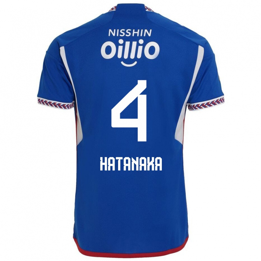 Kandiny Niño Camiseta Shinnosuke Hatanaka #4 Azul Blanco Rojo 1ª Equipación 2024/25 La Camisa Chile