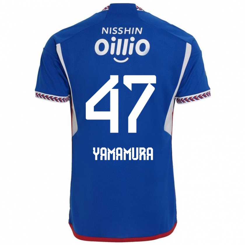 Kandiny Niño Camiseta Kazuya Yamamura #47 Azul Blanco Rojo 1ª Equipación 2024/25 La Camisa Chile