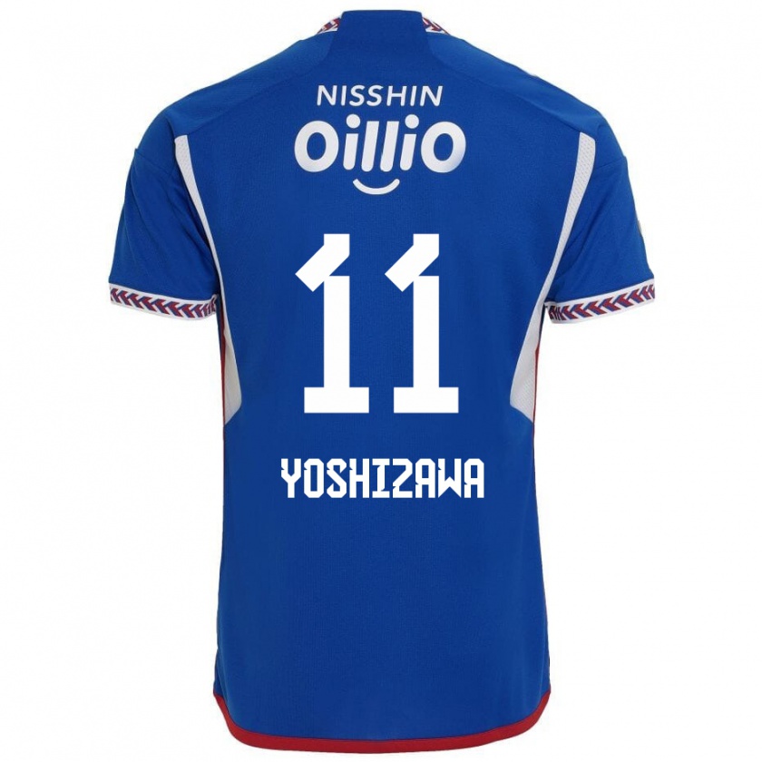 Kandiny Niño Camiseta Mirai Yoshizawa #11 Azul Blanco Rojo 1ª Equipación 2024/25 La Camisa Chile