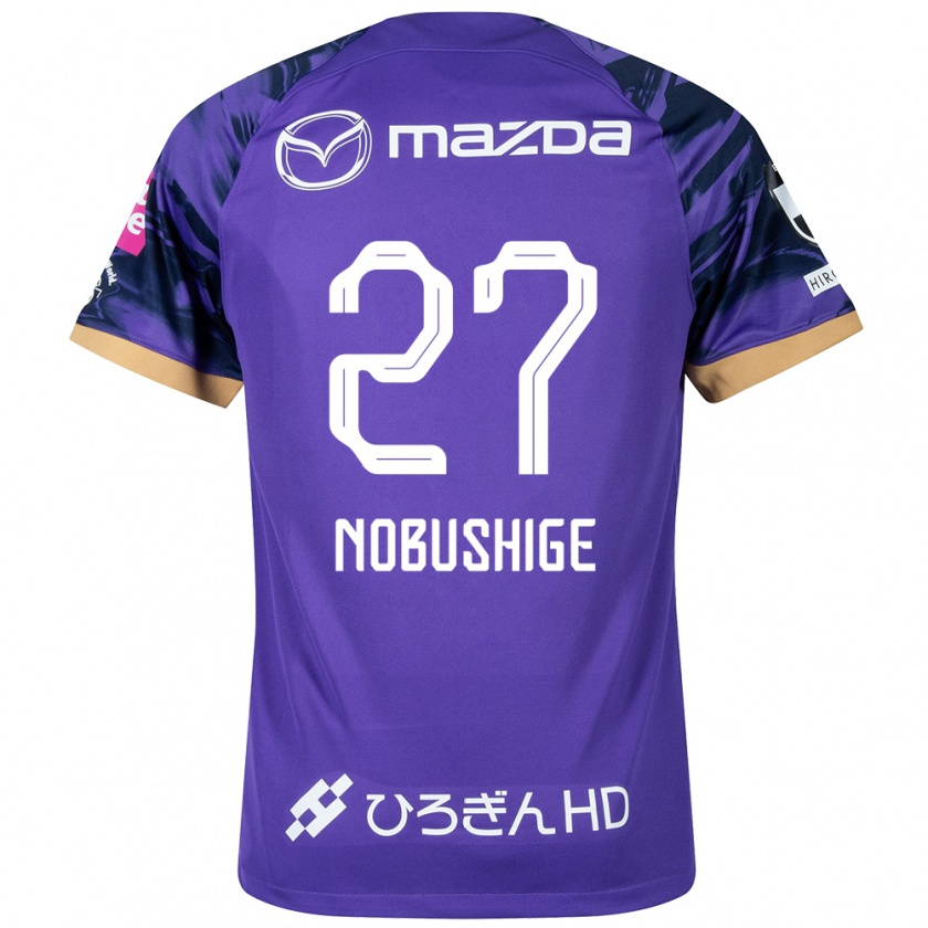 Kandiny Niño Camiseta Ryojiro Nobushige #27 Púrpura Blanco 1ª Equipación 2024/25 La Camisa Chile