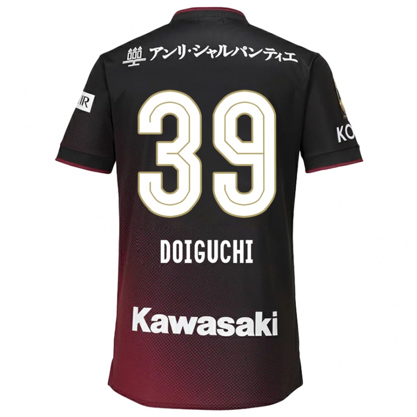 Kandiny Niño Camiseta Ritsu Doiguchi #39 Negro Rojo 1ª Equipación 2024/25 La Camisa Chile