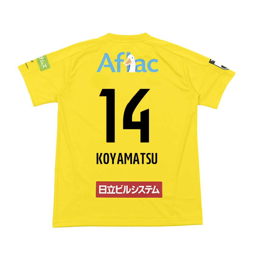 Kandiny Niño Camiseta Tomoya Koyamatsu #14 Amarillo Negro 1ª Equipación 2024/25 La Camisa Chile