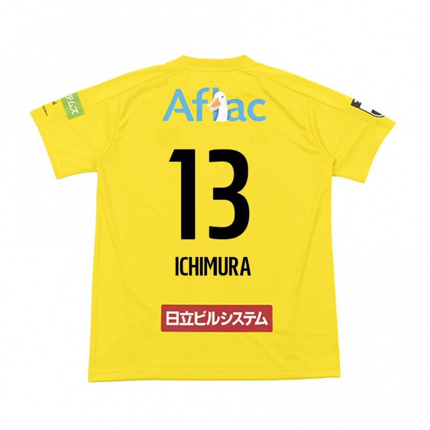 Kandiny Niño Camiseta Ken Ichimura #13 Amarillo Negro 1ª Equipación 2024/25 La Camisa Chile