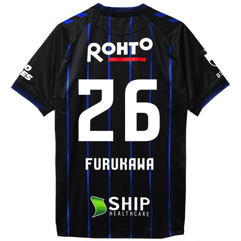 Kandiny Niño Camiseta Kanta Furukawa #26 Azul Negro 1ª Equipación 2024/25 La Camisa Chile