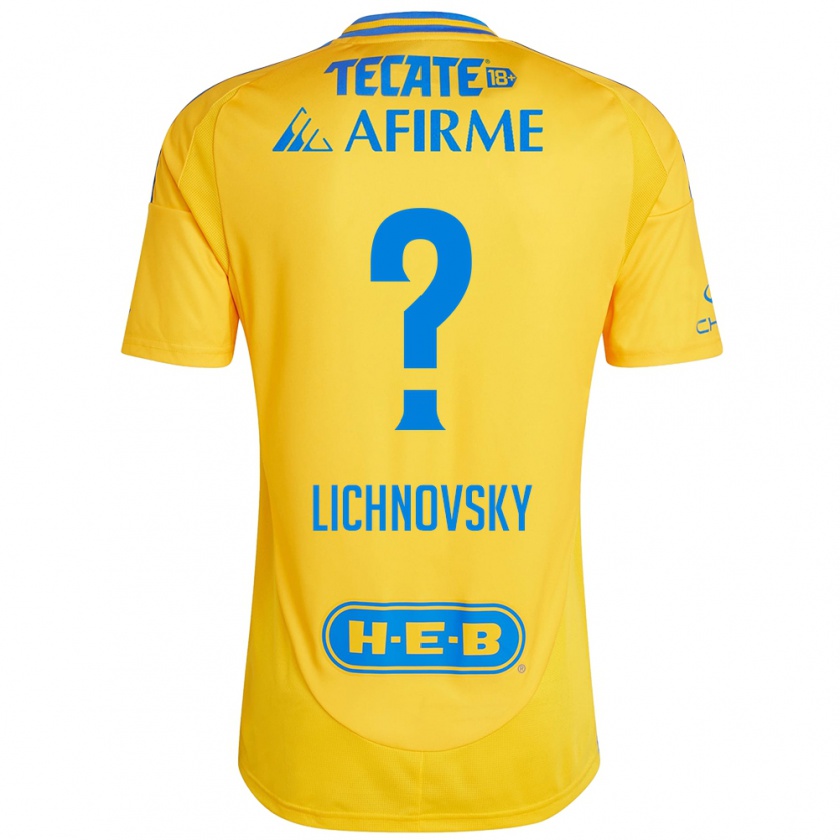 Kandiny Niño Camiseta Igor Lichnovsky #0 Oro Amarillo 1ª Equipación 2024/25 La Camisa Chile