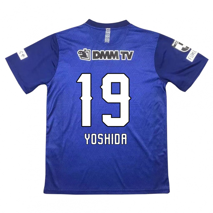 Kandiny Niño Camiseta Yuzuki Yoshida #19 Azul Oscuro 1ª Equipación 2024/25 La Camisa Chile