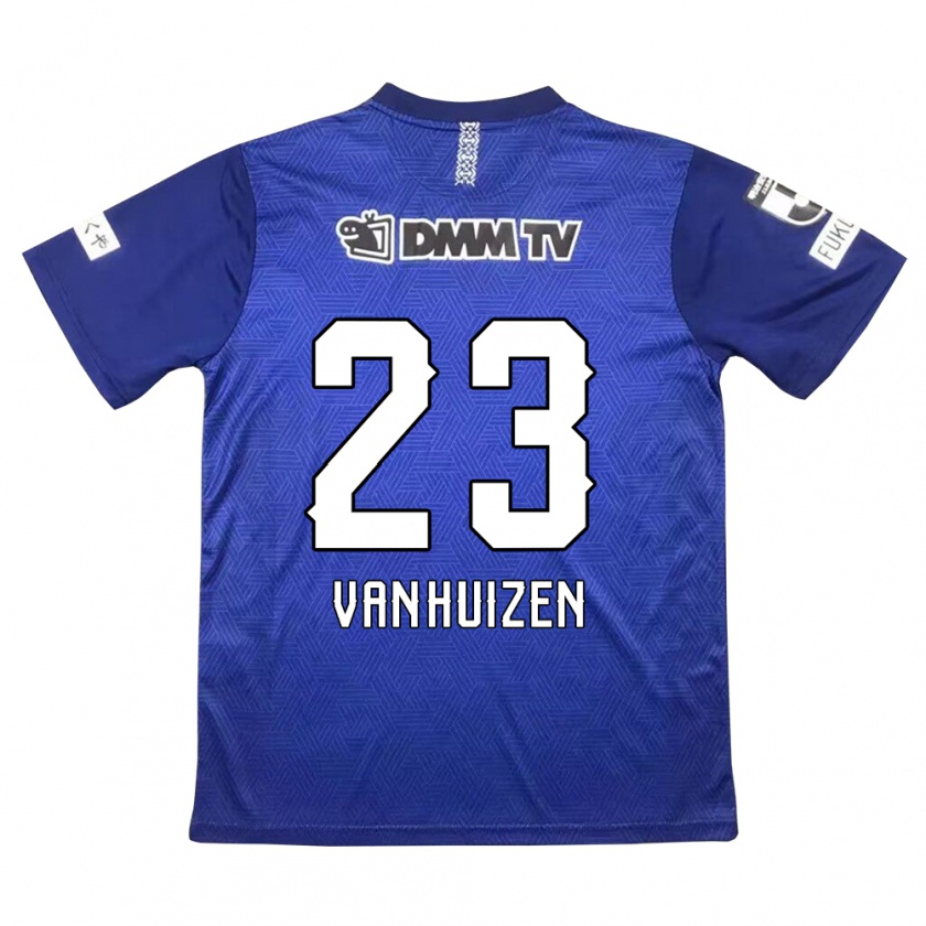 Kandiny Niño Camiseta Haruki Christopher Van Huizen #23 Azul Oscuro 1ª Equipación 2024/25 La Camisa Chile