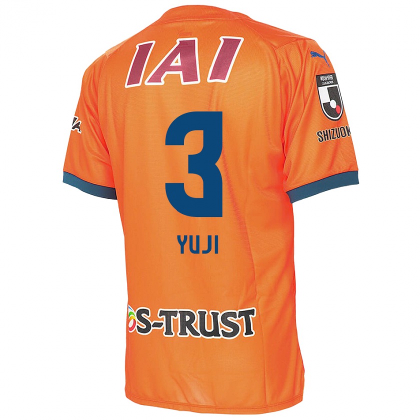 Kandiny Niño Camiseta Yuji Takahashi #3 Naranja Azul 1ª Equipación 2024/25 La Camisa Chile