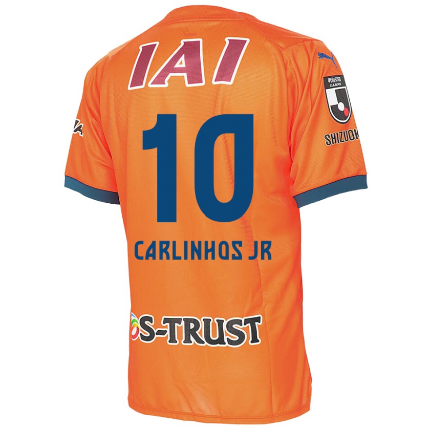 Kandiny Niño Camiseta Carlinhos Junior #10 Naranja Azul 1ª Equipación 2024/25 La Camisa Chile