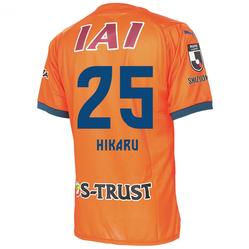 Kandiny Niño Camiseta Hikaru Naruoka #25 Naranja Azul 1ª Equipación 2024/25 La Camisa Chile