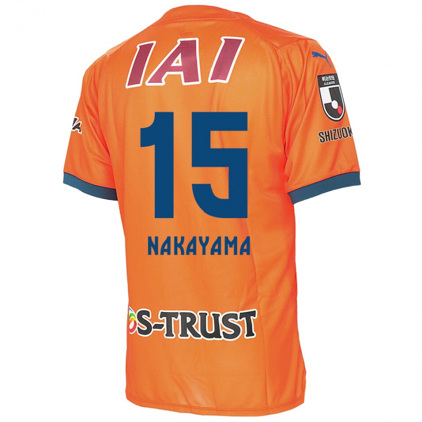 Kandiny Niño Camiseta Atsuki Nakayama #15 Naranja Azul 1ª Equipación 2024/25 La Camisa Chile