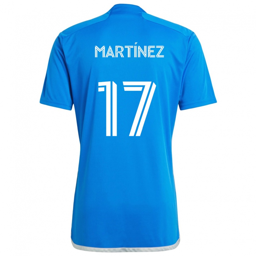 Kandiny Niño Camiseta Josef Martínez #17 Azul Blanco 1ª Equipación 2024/25 La Camisa Chile