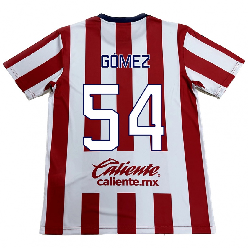 Kandiny Niño Camiseta Miguel Gómez #54 Rojo Blanco 1ª Equipación 2024/25 La Camisa Chile