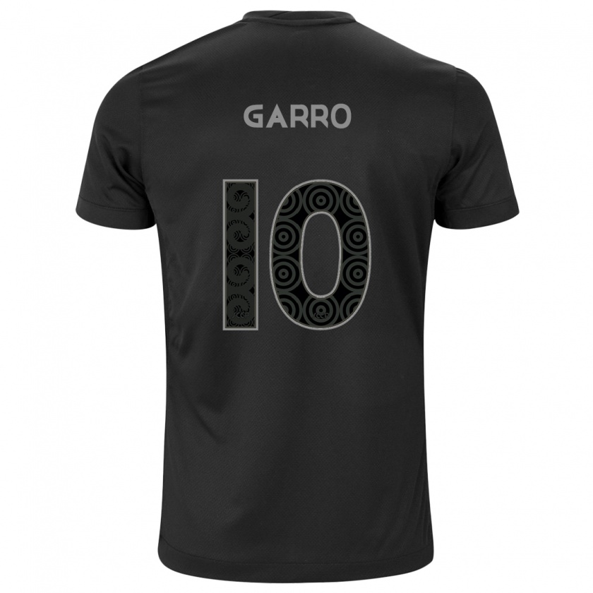 Kandiny Niño Camiseta Rodrigo Garro #10 Negro 2ª Equipación 2024/25 La Camisa Chile