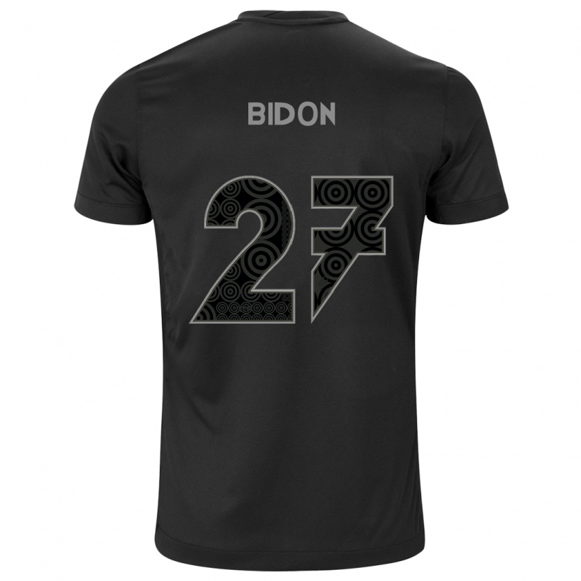 Kandiny Niño Camiseta Breno Bidon #27 Negro 2ª Equipación 2024/25 La Camisa Chile