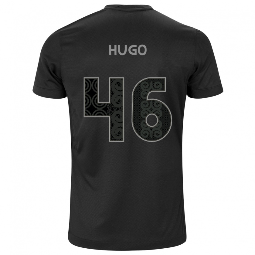 Kandiny Niño Camiseta Hugo #46 Negro 2ª Equipación 2024/25 La Camisa Chile