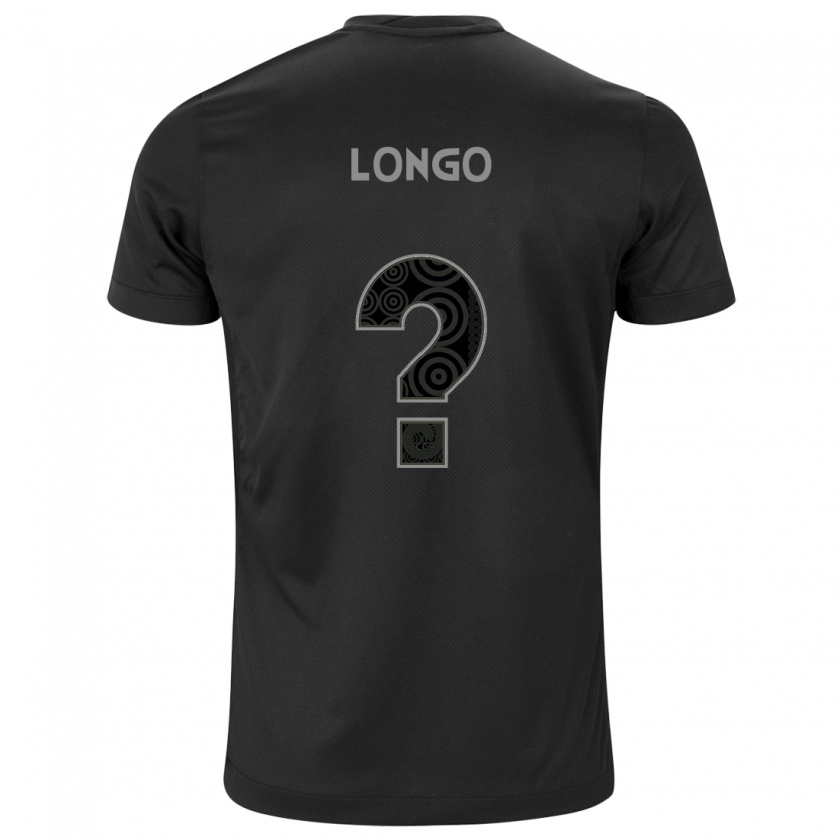 Kandiny Niño Camiseta Felipe Longo #0 Negro 2ª Equipación 2024/25 La Camisa Chile