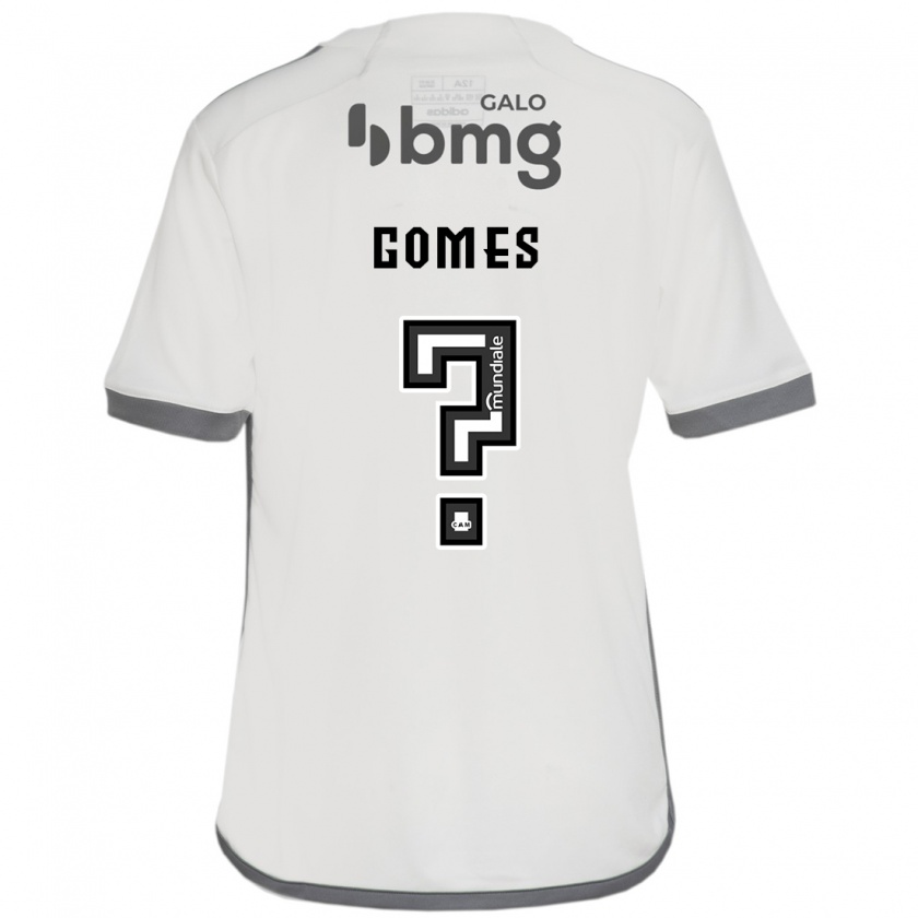 Kandiny Niño Camiseta Fábio Gomes #0 Blanquecino 2ª Equipación 2024/25 La Camisa Chile