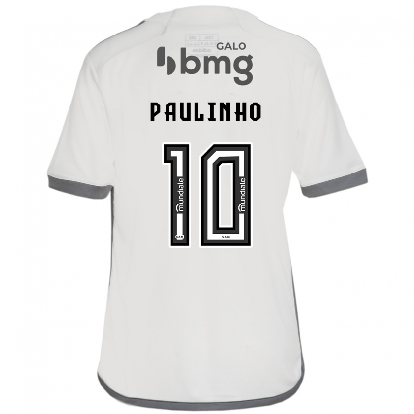 Kandiny Niño Camiseta Paulinho #10 Blanquecino 2ª Equipación 2024/25 La Camisa Chile