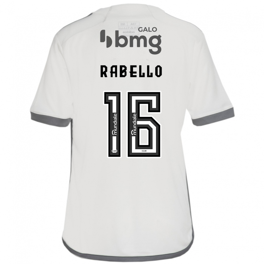 Kandiny Niño Camiseta Igor Rabello #16 Blanquecino 2ª Equipación 2024/25 La Camisa Chile