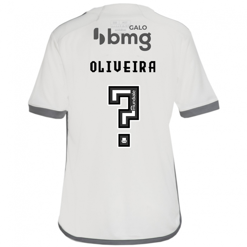 Kandiny Niño Camiseta Pedro Oliveira #0 Blanquecino 2ª Equipación 2024/25 La Camisa Chile